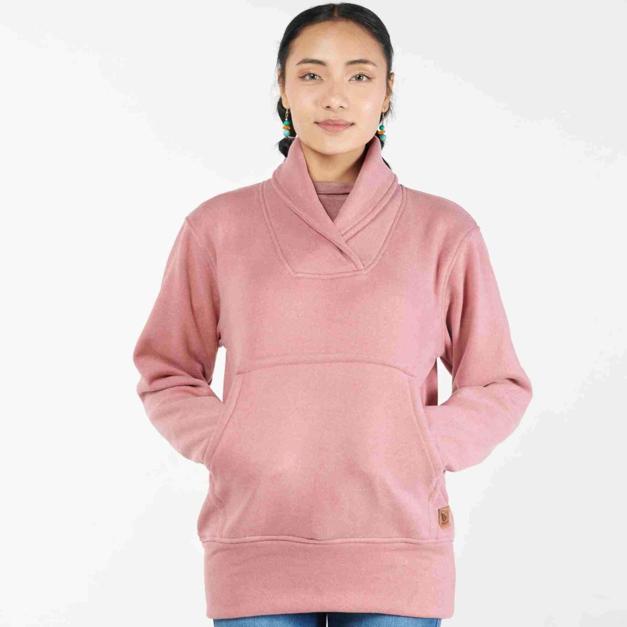 Fuloo's V-neck pullover in premium fabric for women