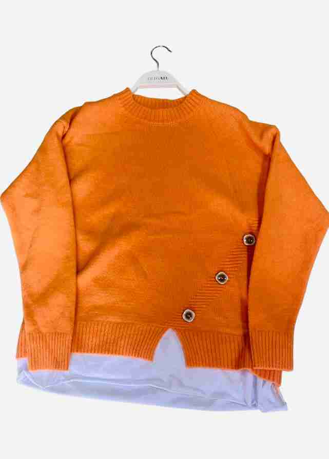 Side Button Sweater for Women