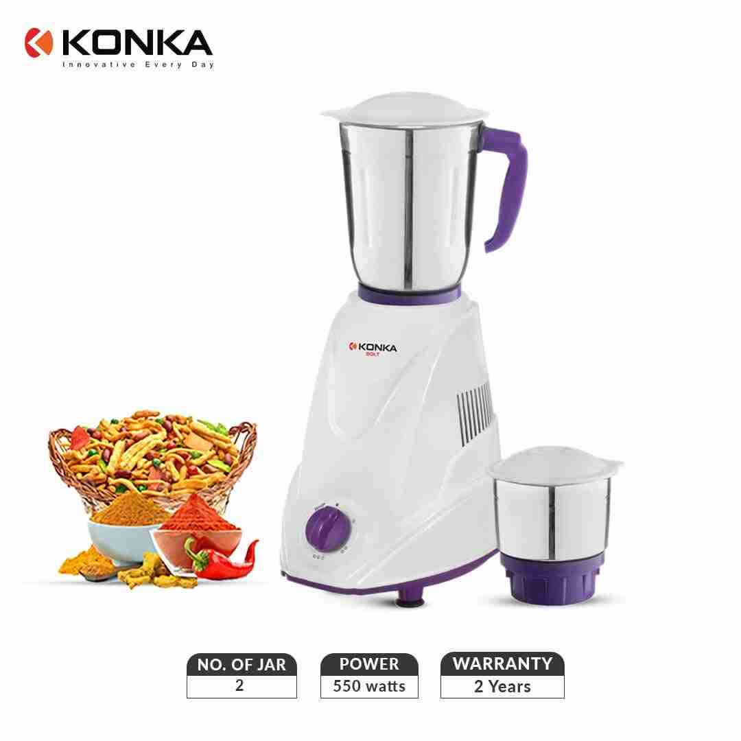 Konka Mixer Grinder (K-bolt-550 watt)