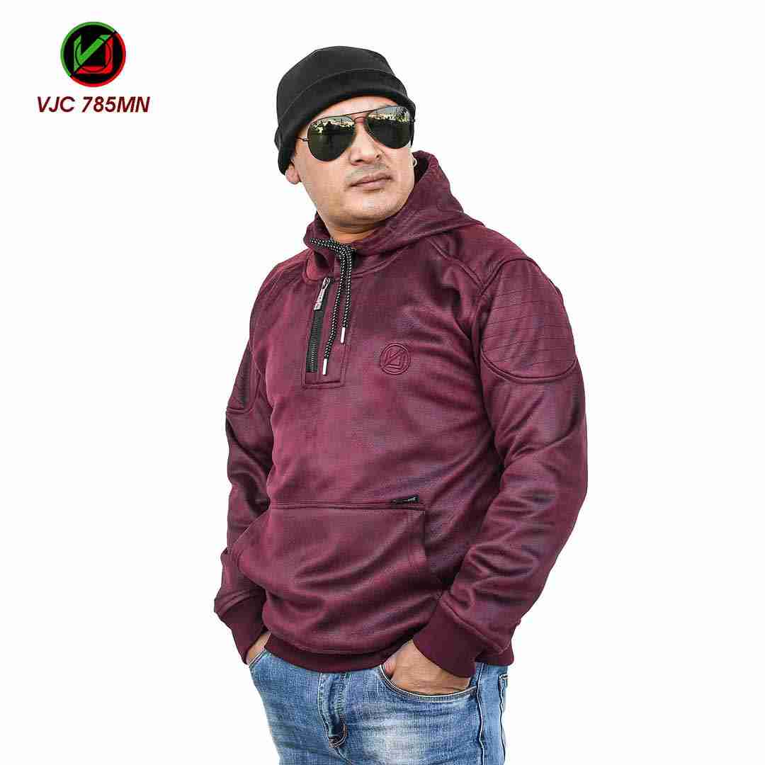 Virjeans (VJC785) Leather Looks Shawor Stylish Hoodie For Men