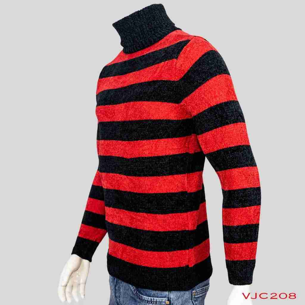 Woolen Round Neck Lining Design Warm Sweater For Men (VJC208)