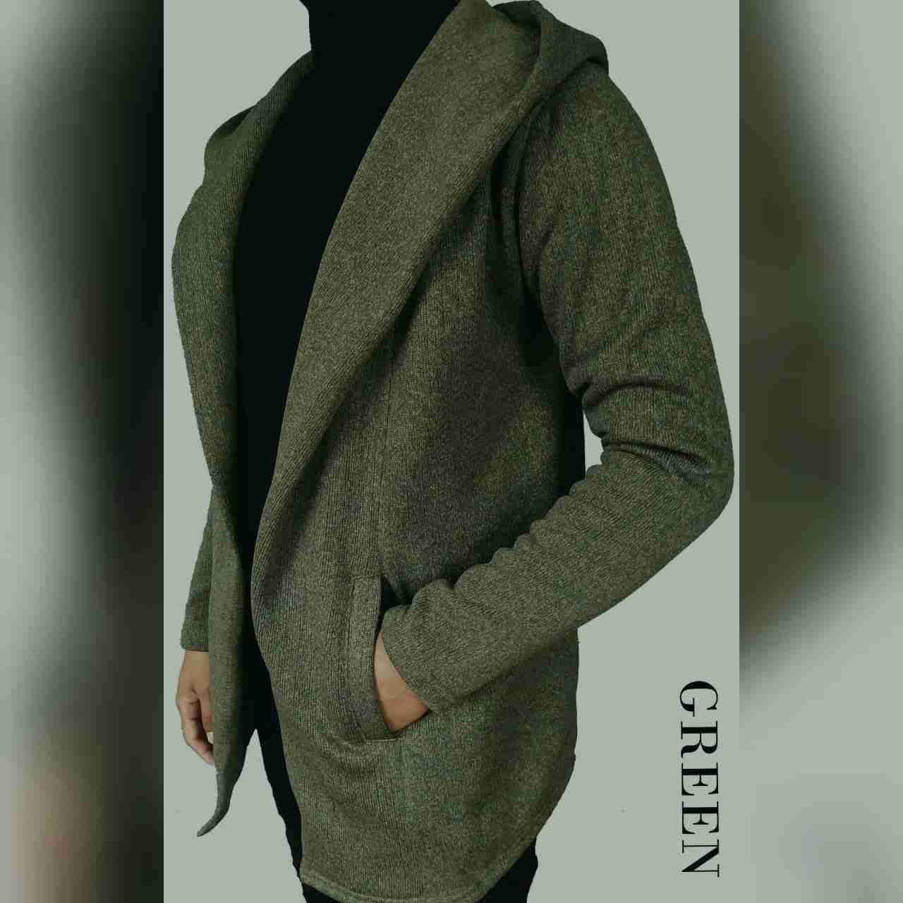 Men's Woolen Outer- Army Green