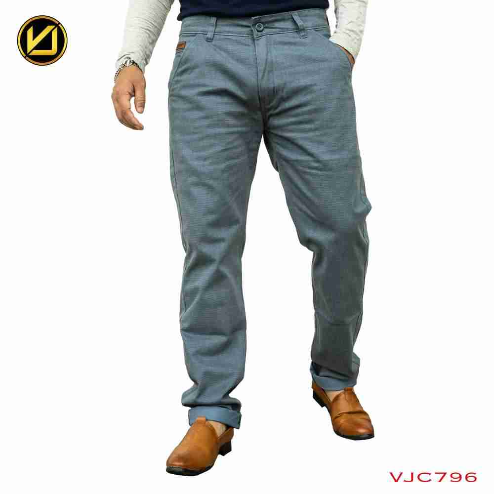 VIRJEANS (VJC796) Stretchable Cotton Chinos Pant For Men-Blue