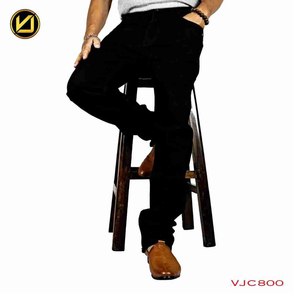 VIRJEANS ( VJC800 ) Regular Fit Denim Jeans Pant For Men-Jet Black