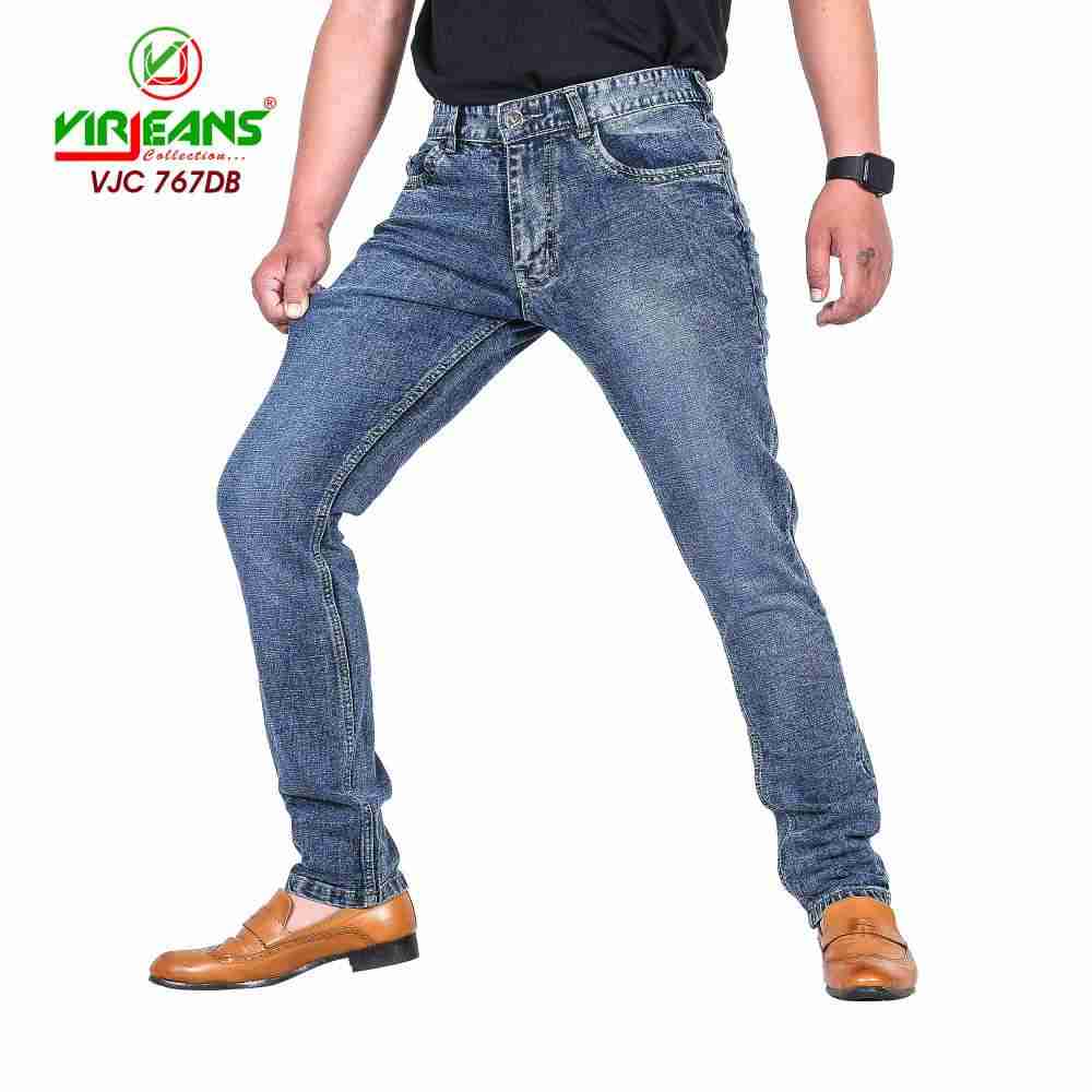 VIRJEANS (VJC767) Stretchable Denim Jeans Choose Pant For Men - Dark Blue