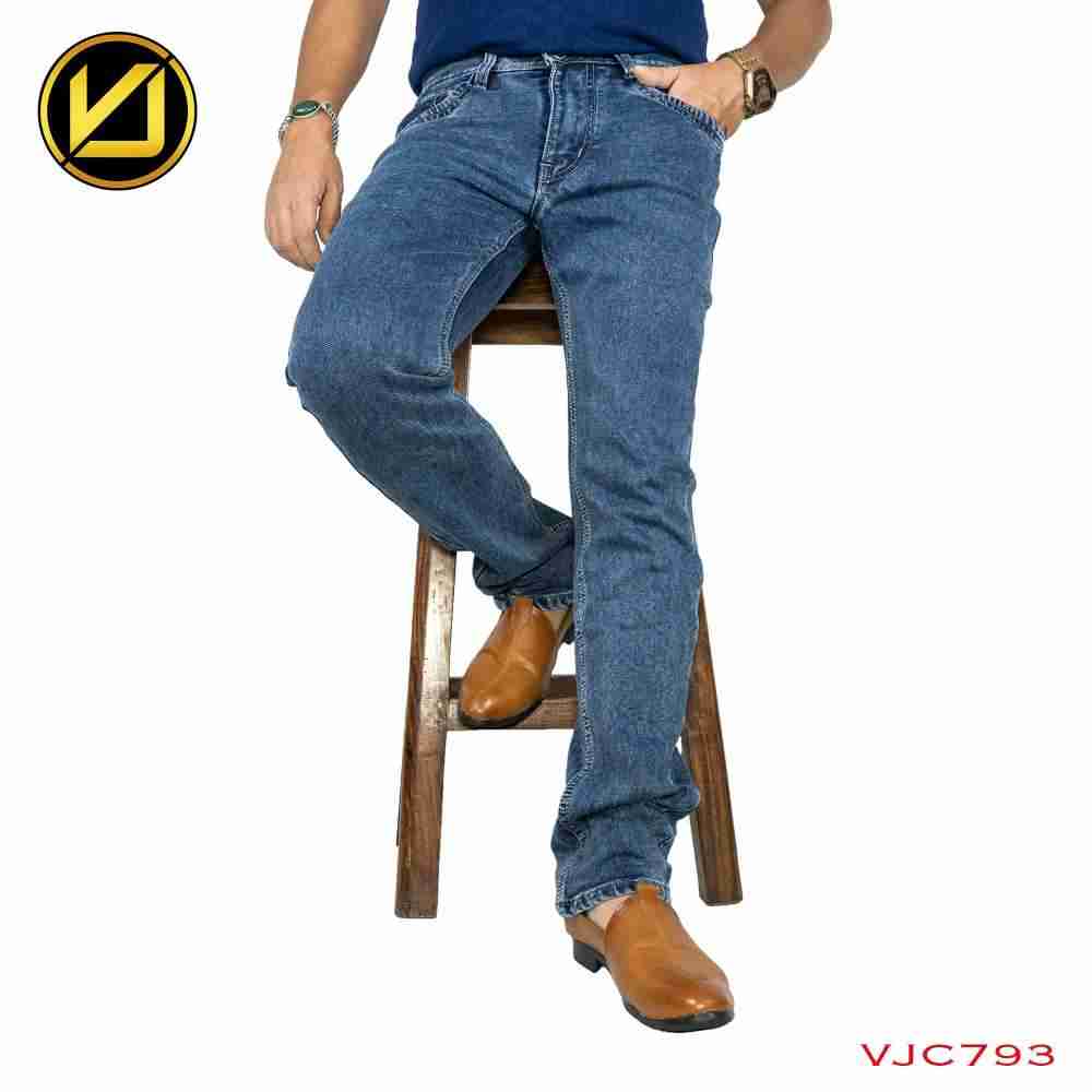 VIRJEANS (VJC793) Regular Fit Denim Jeans Pant For Men-Dark Blue