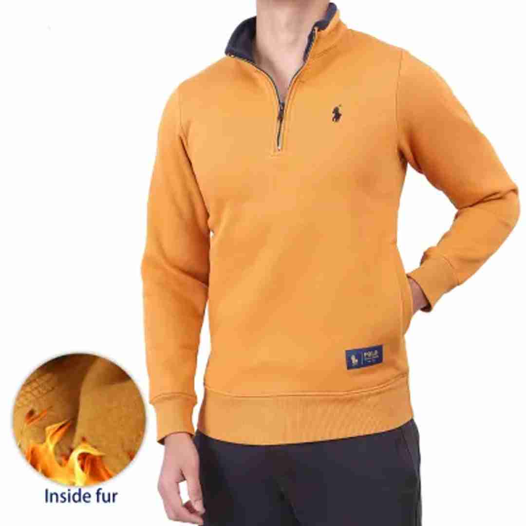 Polo Half Zipper Neck Sweater