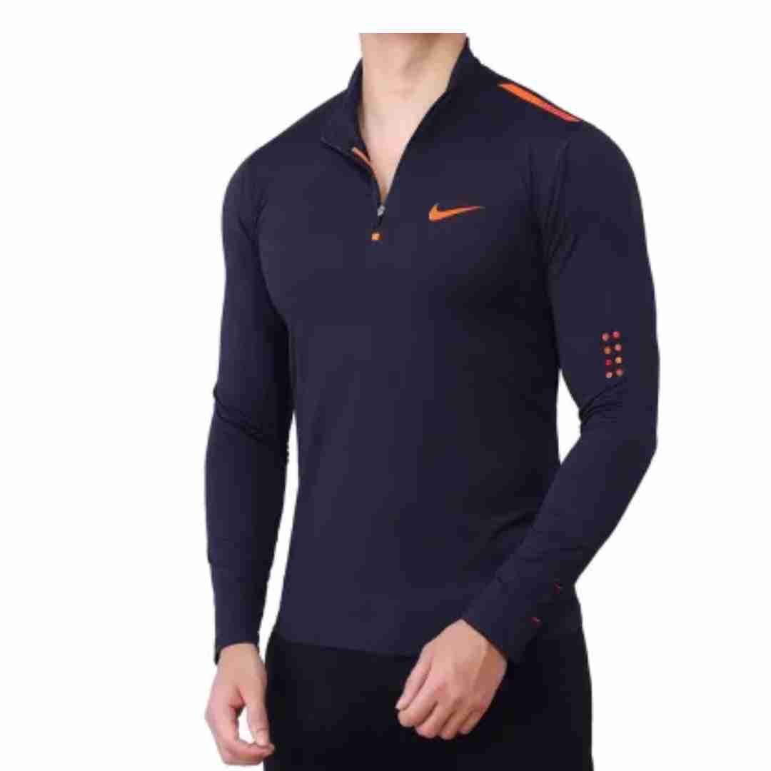 Round Neck Polo Sweatshirt