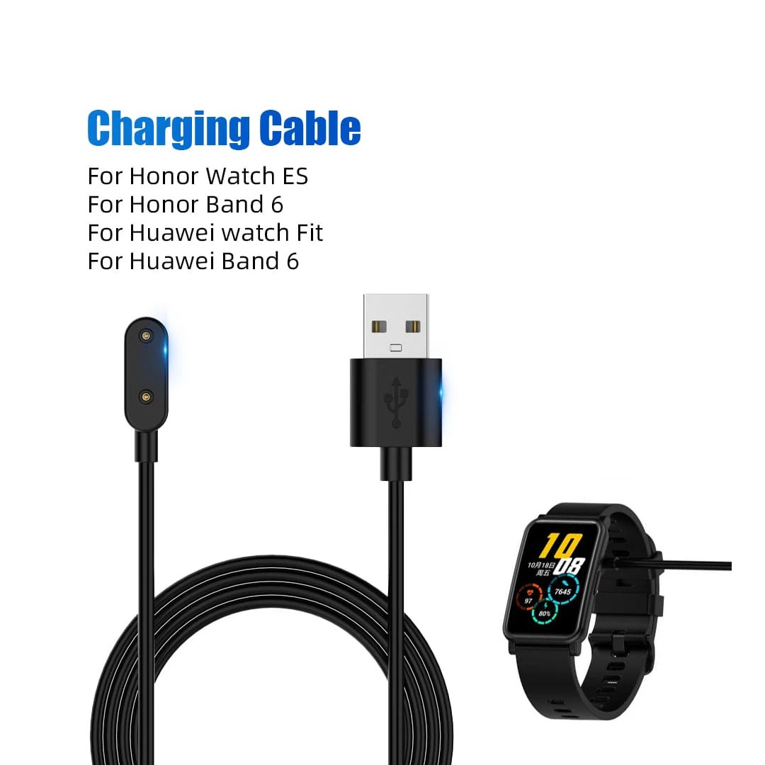 USB Charging Cable for Huawei band 6 Smart Watch Charger Adapter 1M Fast Charging Magnetic Dock