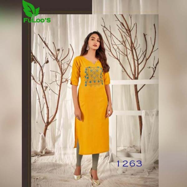 FuLoo's Kanika Designer Kurti Only for women #1263