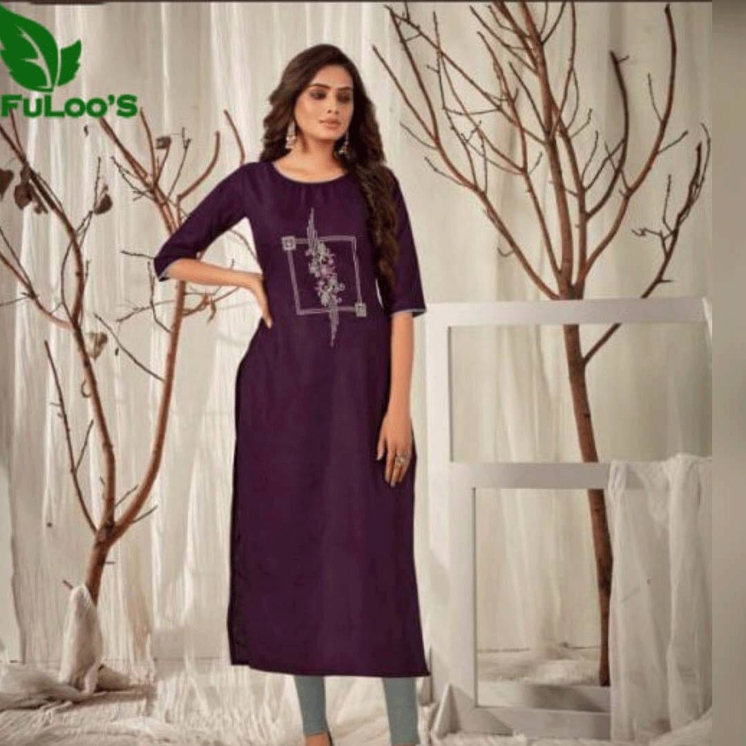 FuLoo's Kanika Designer Kurti Only for women #1266