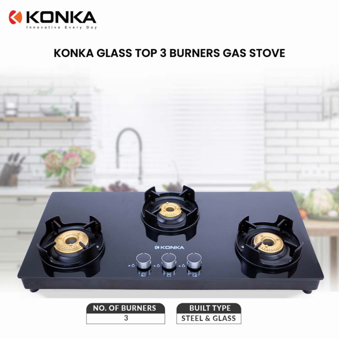 Konka Gas Stove 3 Burner  ( KGRAND)