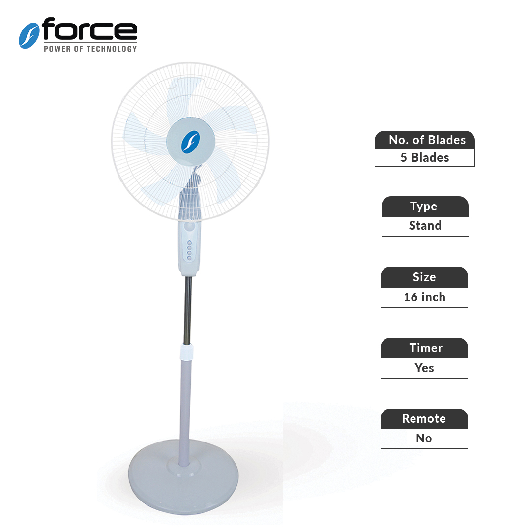 Force FS-40-A31-16" 16 Inch Stand Fan