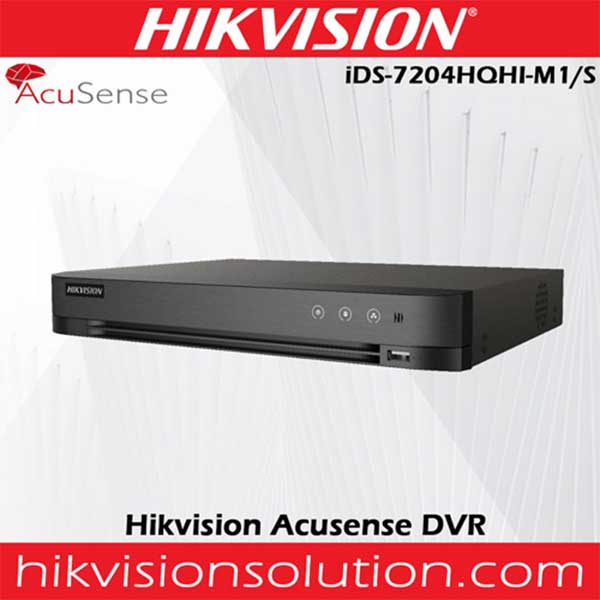 4-CH AccuSense Turbo HD DVR iDS-7204HQHI-M1/S (Turbo HD X 2nd Gen AcuSense)