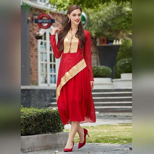 FuLoo's Vol-7 Dress Heavy Georgette for Women #1068