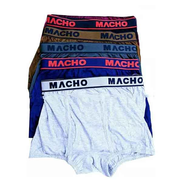 Macho Mini Fine Assorted Men's Cotton Trunk/Underwear Assorted Colour Combo of 5 Piece