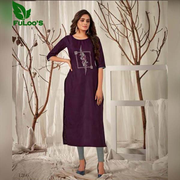 FuLoo's Kanika Designer Kurti Only for women #1265