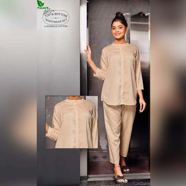 FuLoo's Nightwear / Loungewear in Pure Cotton for Women SW-02