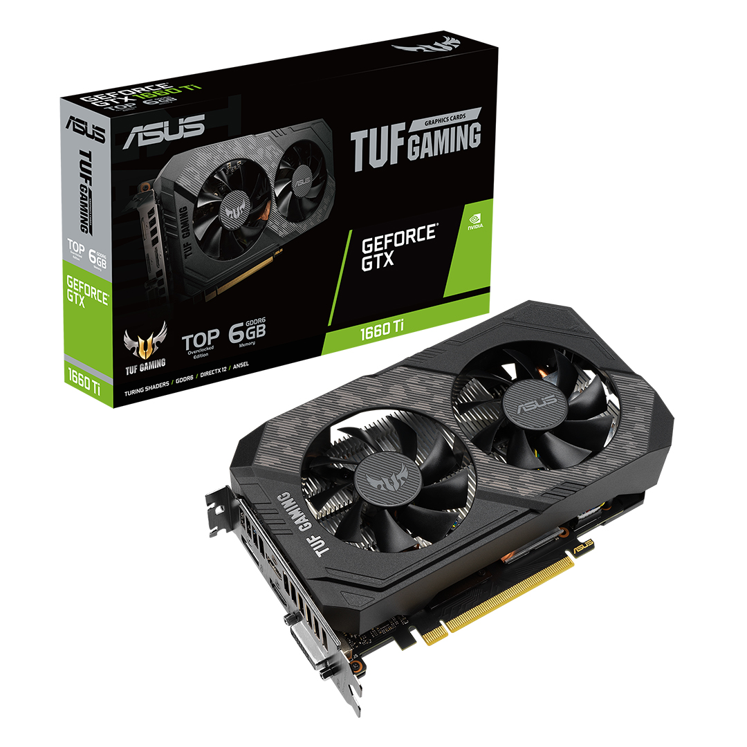 ASUS TUF Gaming GeForce® GTX  1660Ti EVO OC Edition 6GB GDDR6